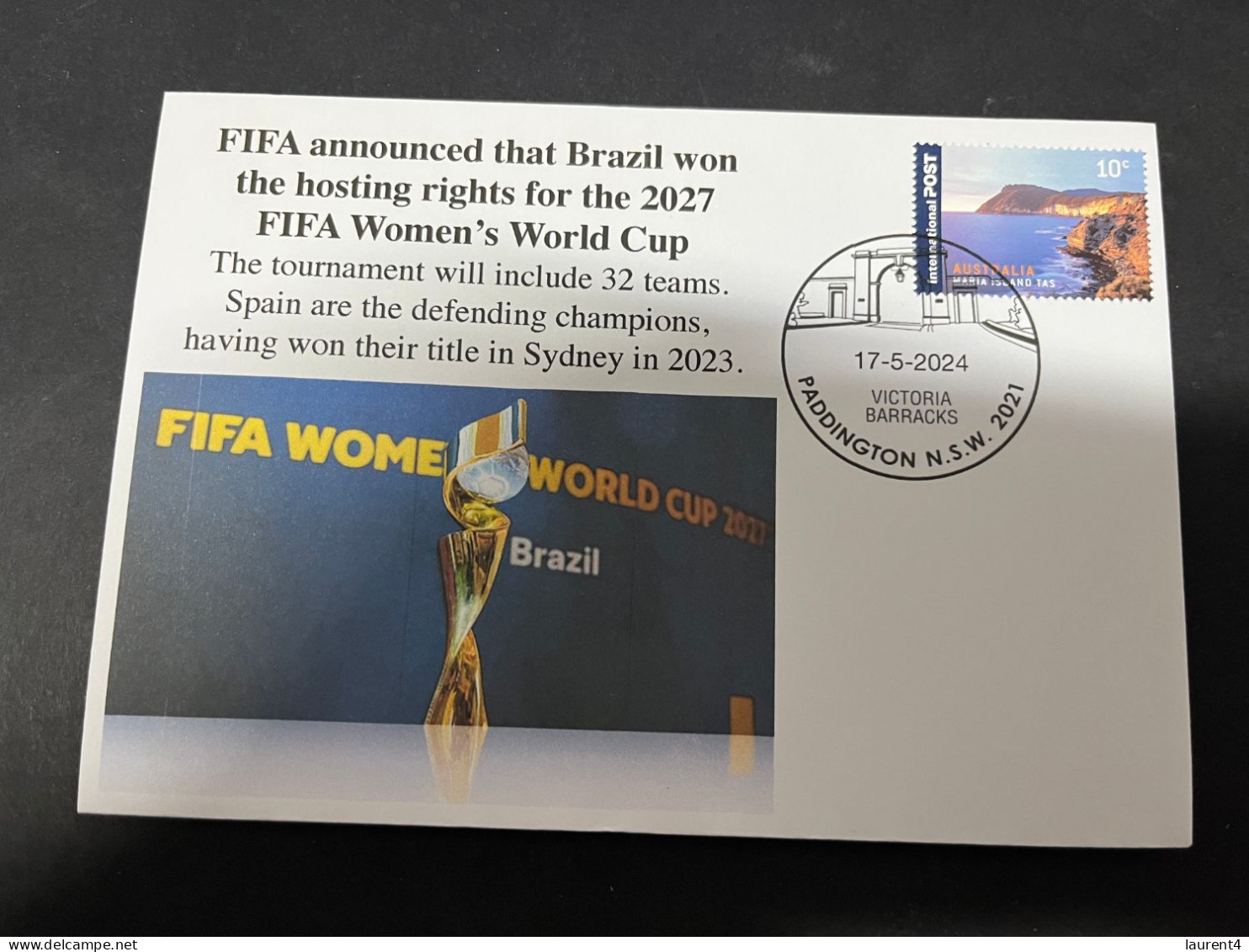 19-5-2024 (5 Z 32) Brazil Is Awarded The 2027 Women's FIFA Footbal World Cup (to Be The Host Country) - Andere & Zonder Classificatie