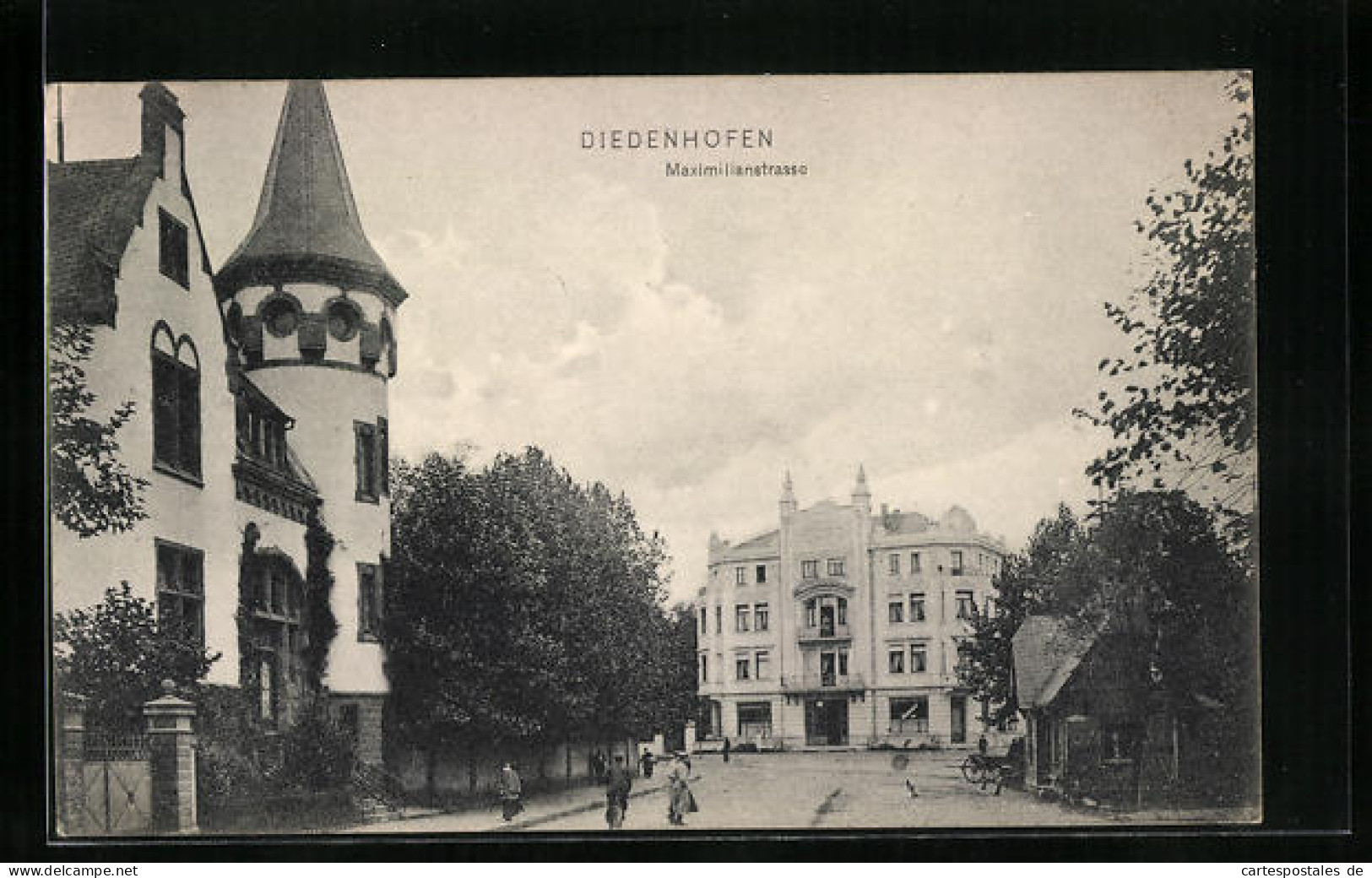 CPA Diedenhofen, Maximilianstrasse Avec Villa  - Autres & Non Classés