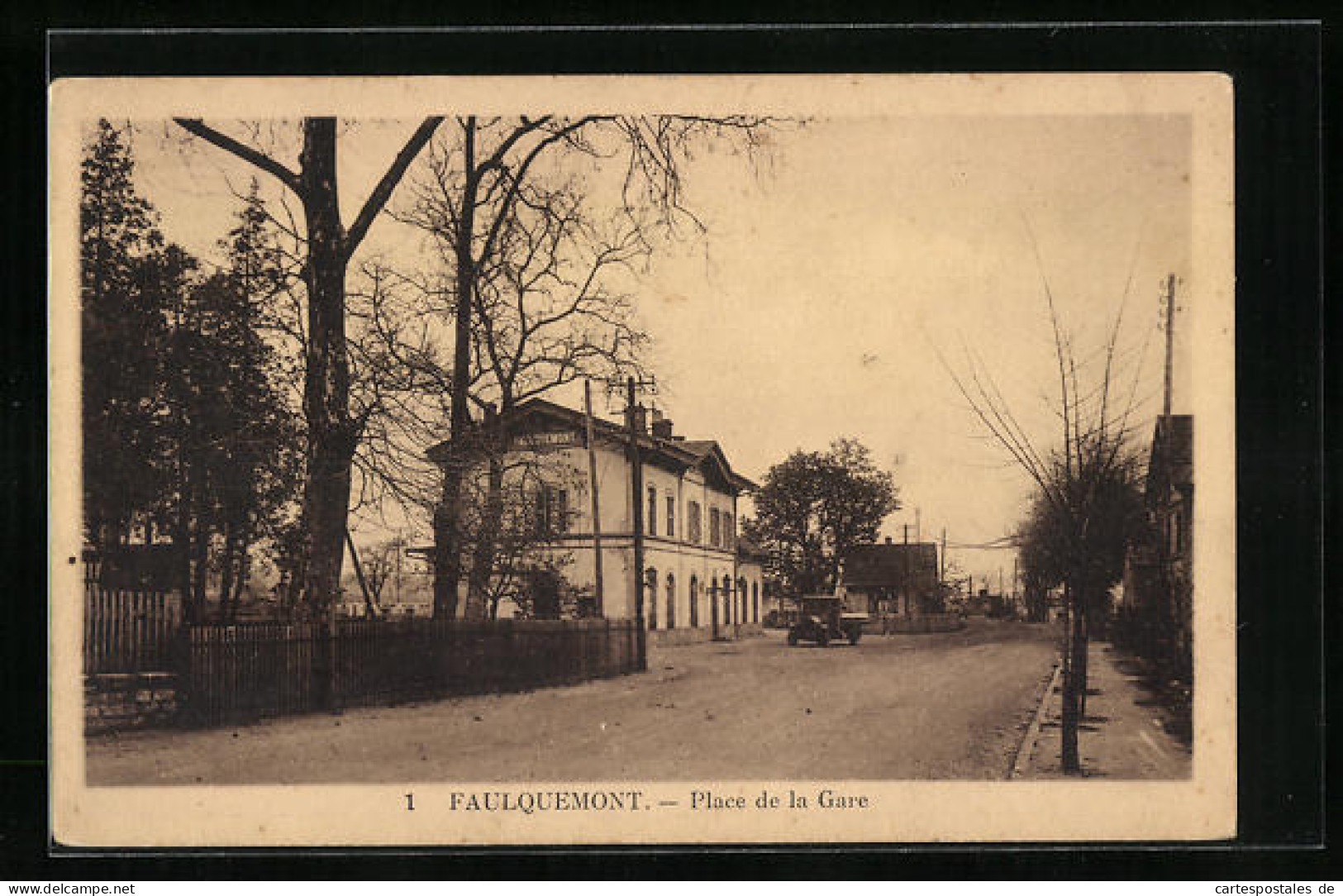 CPA Faulquemont, Place De La Gare  - Faulquemont
