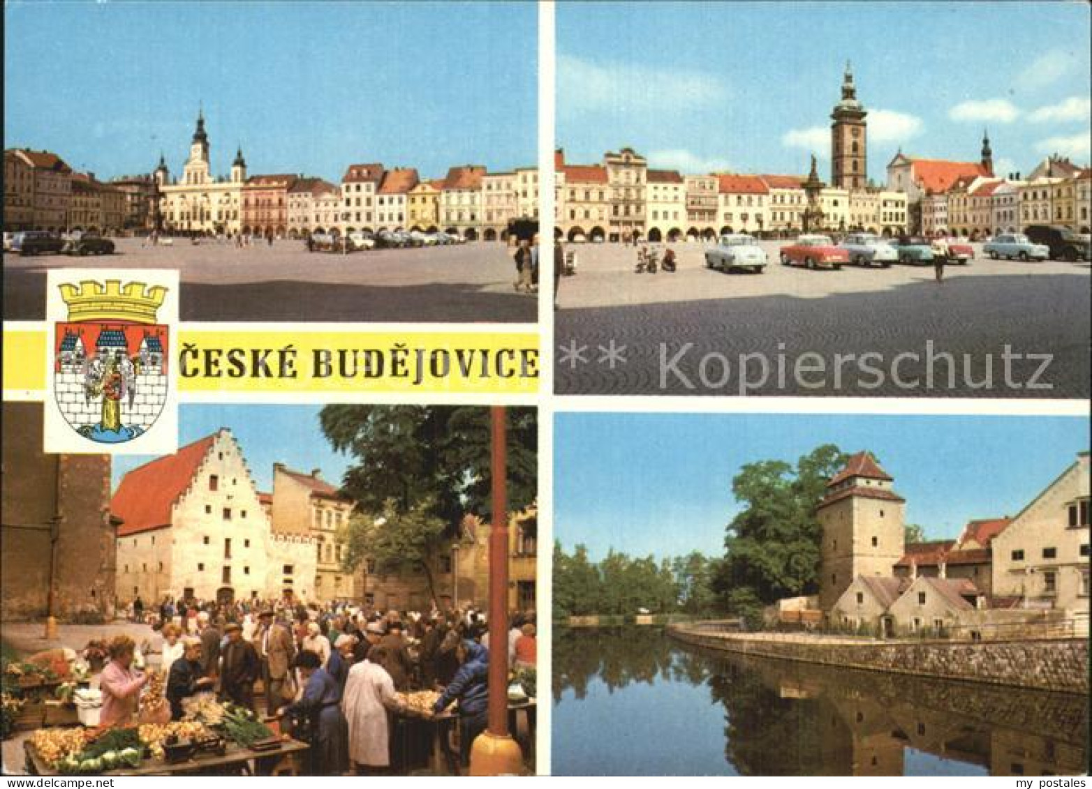 72567374 Ceske Budejovice Altstadt Partie Am Wasser Markt Budweis Ceske Budejovi - Tchéquie