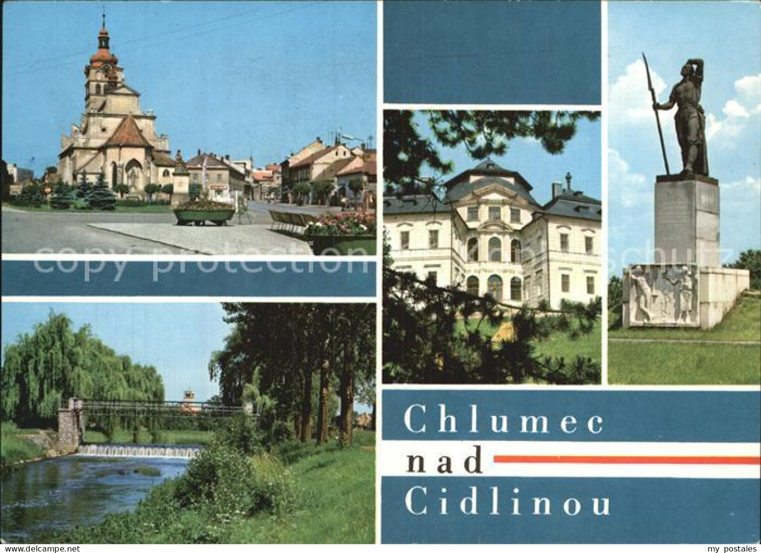 72567367 Chlumec Cidlinou Chlumetz Zidlina Denkmal Kirche Partie Am Fluss Chlume - Czech Republic