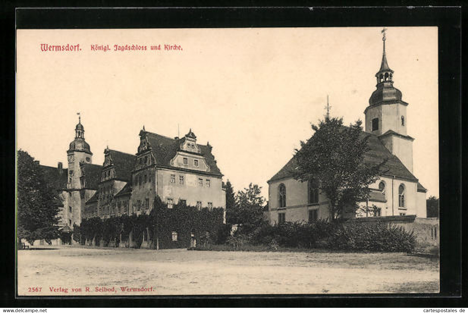 AK Wermsdorf, Königliches Jagdschloss Und Kirche  - Hunting