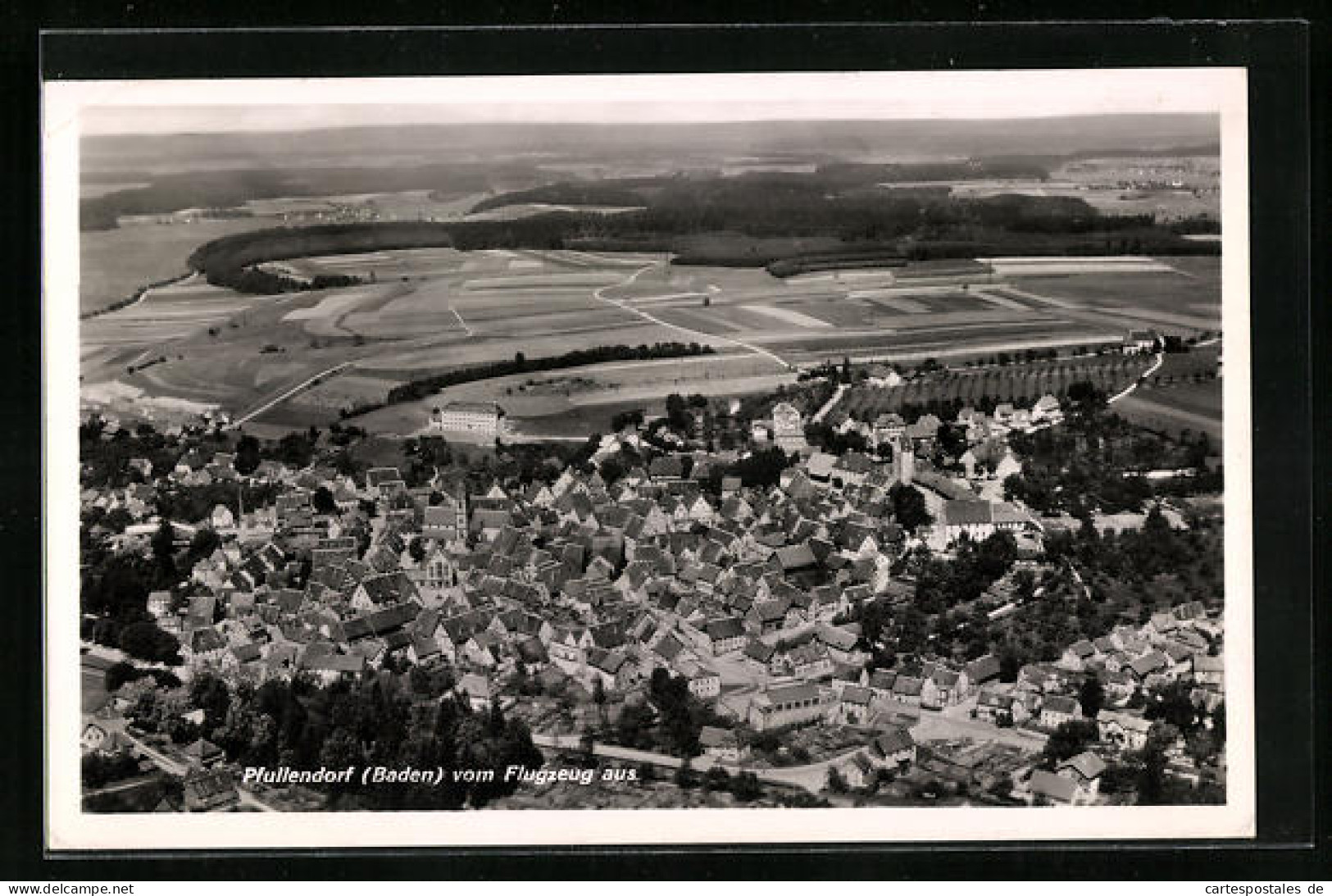 AK Pfullendorf /Baden, Teilansicht, Fliegeraufnahme  - Pfullendorf