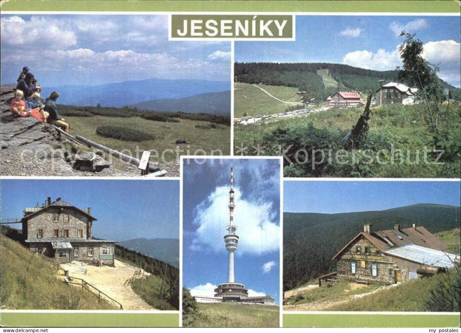 72567141 Jeseniky Berghaeuser Sendeturm Jeseniky - Tchéquie