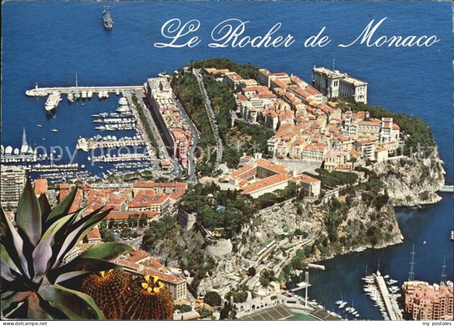 72567010 Monaco Fliegeraufnahme Le Rocher Und Hafen Monaco - Autres & Non Classés
