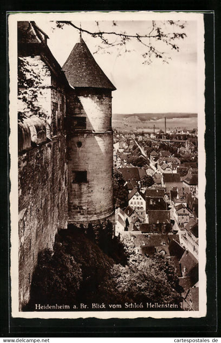 AK Heidenheim A. Br., Blick Vom Schloss Hellenstein  - Heidenheim