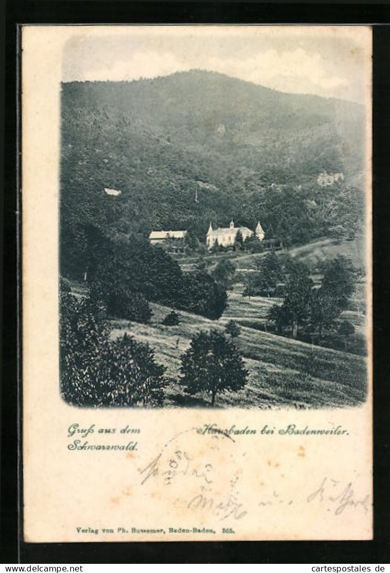 AK Hausbaden B. Badenweiler, Panorama Mit Gebirge  - Badenweiler