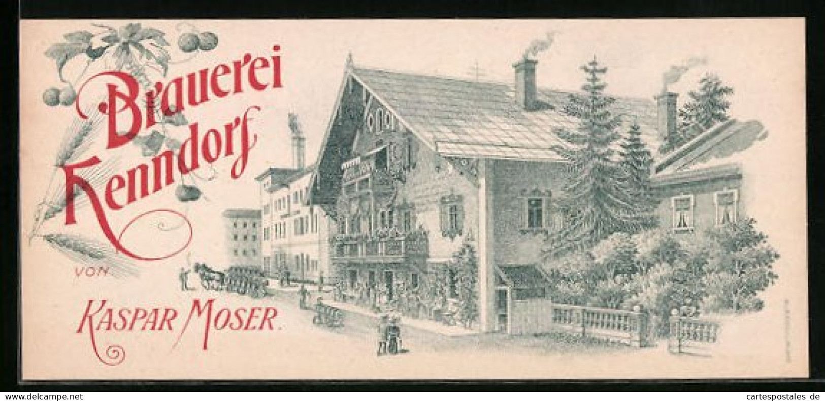 Vertreterkarte Henndorf, Brauerei Henndorf Von Kasper Moser, Blick Auf Das Brauereihaus  - Unclassified