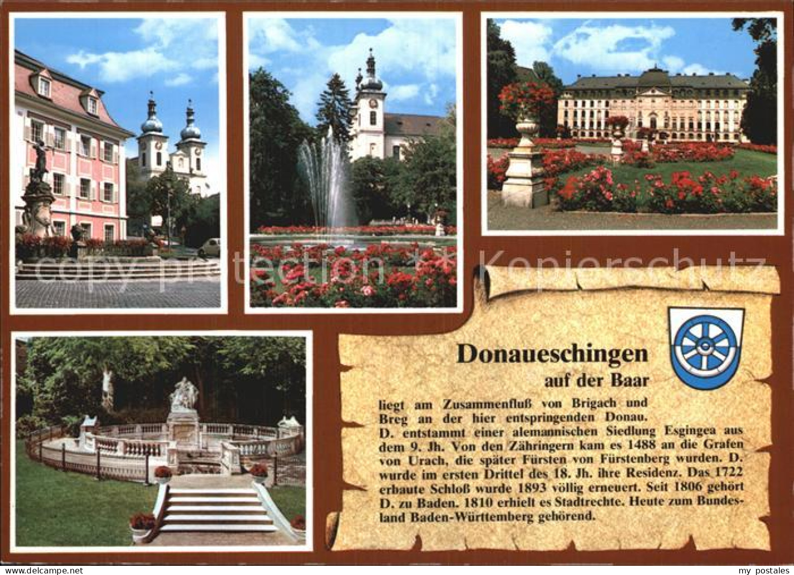 72566138 Donaueschingen Brunnen Schloss Kirche Fontaene Park Donaueschingen - Donaueschingen