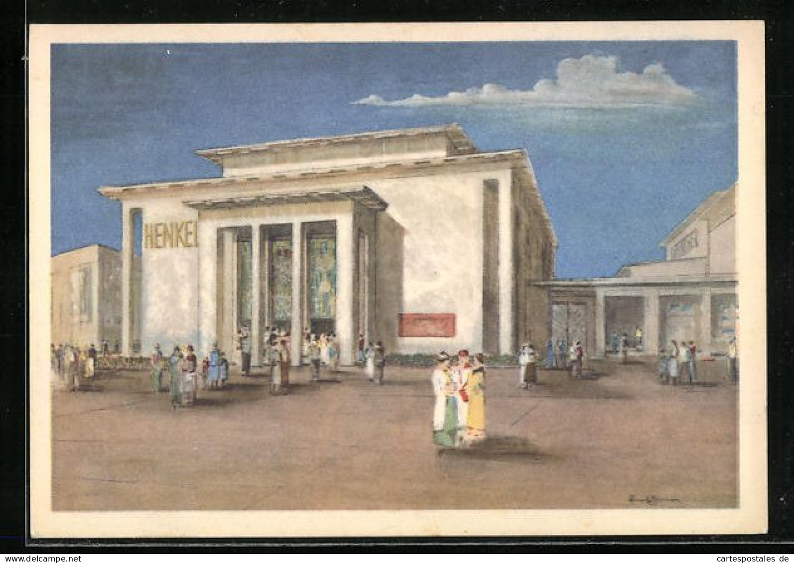 AK Düsseldorf, Grosse Reichs-Ausstellung Schaffendes Volk 1937, Henkel-Haus  - Exhibitions