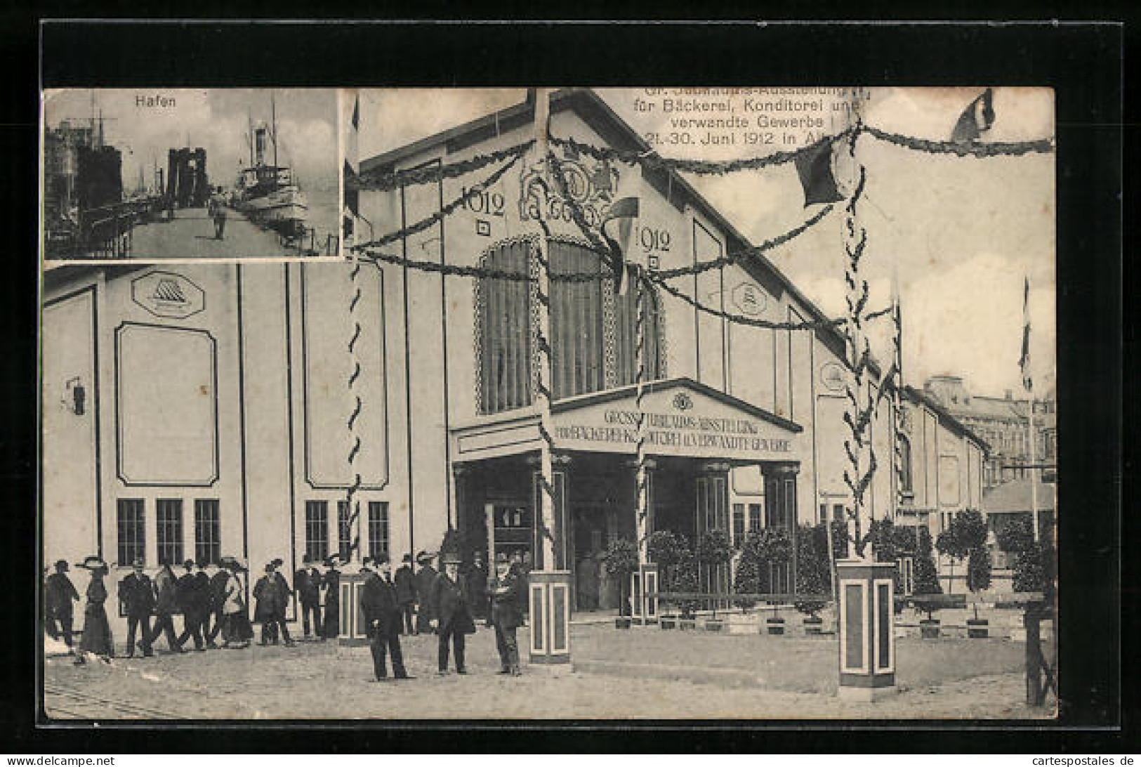 AK Hamburg-Altona, Bäckerei - Und Konditorei-Ausstellung 1912, Ausstellungs-Pavillon  - Expositions