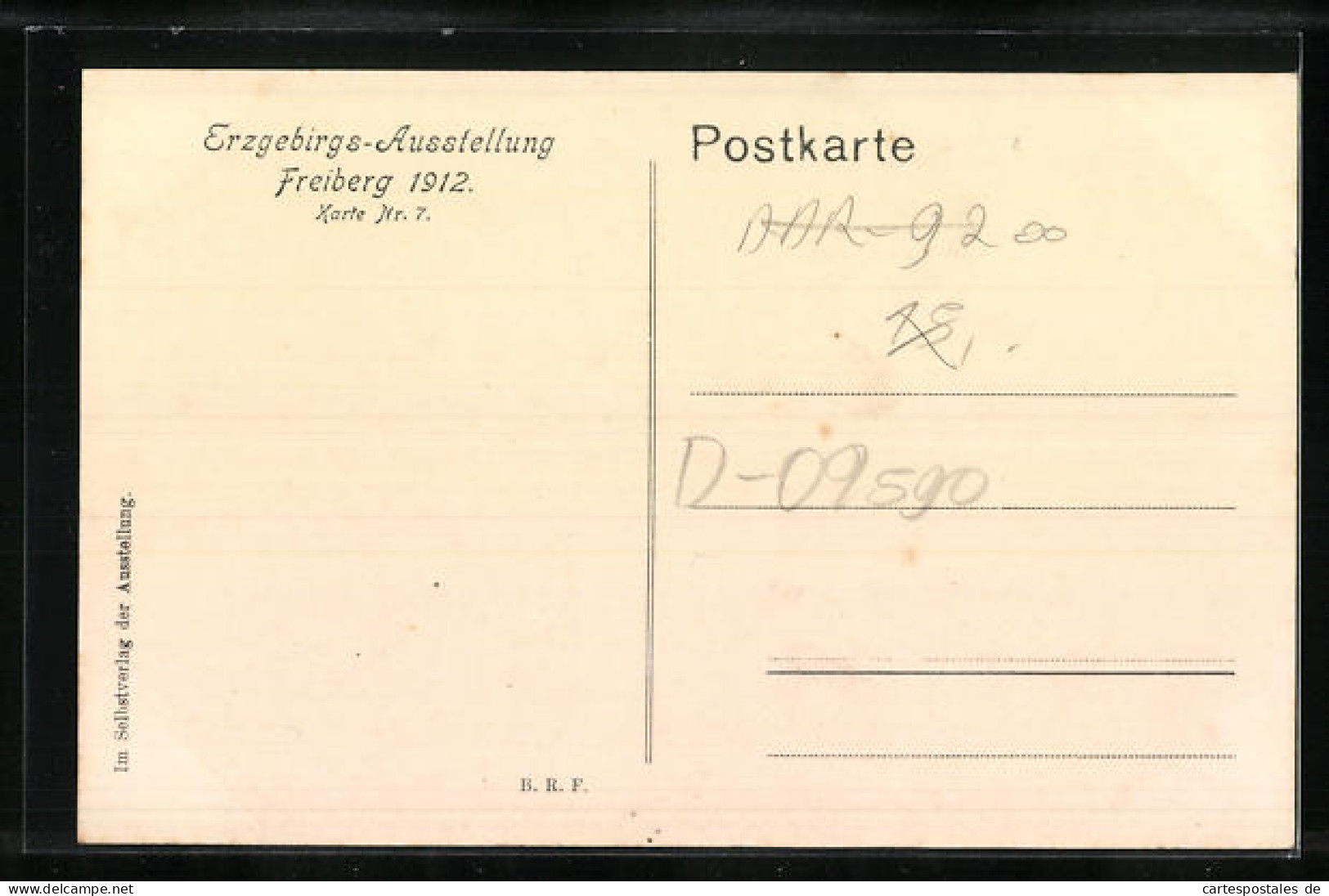 AK Freiberg, Erzgebirgs-Ausstellung 1912, Karte Nr. 7, Messegelände  - Expositions