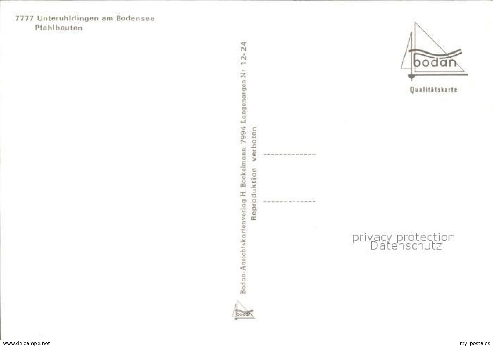 72566075 Unteruhldingen Bodensee Pfahlbauten Uhldingen-Muehlhofen - Autres & Non Classés