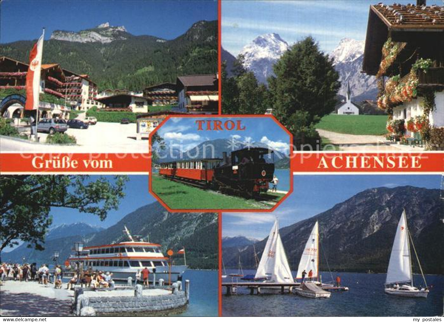 72566039 Maurach Achensee Dorfmotive Fahrgastschiff  Bootssteg Achenseebahn Maur - Autres & Non Classés