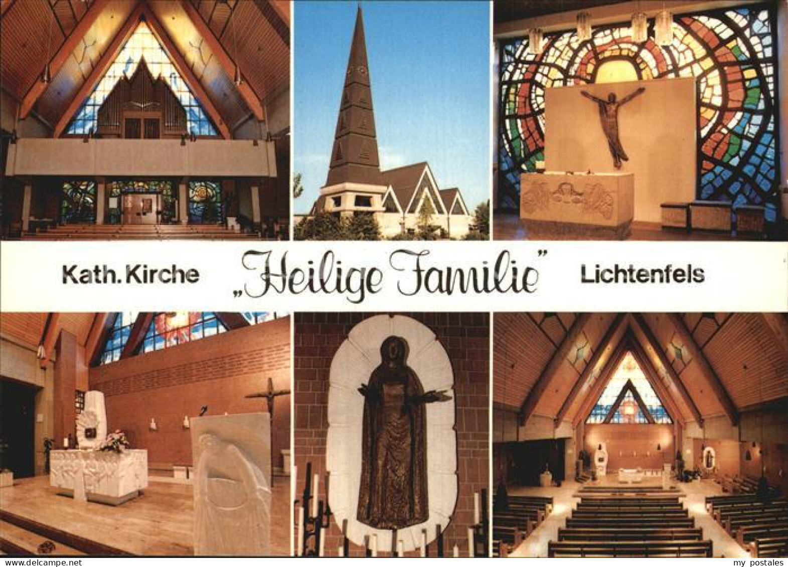 72565986 Lichtenfels Bayern Kath Kirche Heilige Familie Inneres Orgel Altarraum  - Lichtenfels