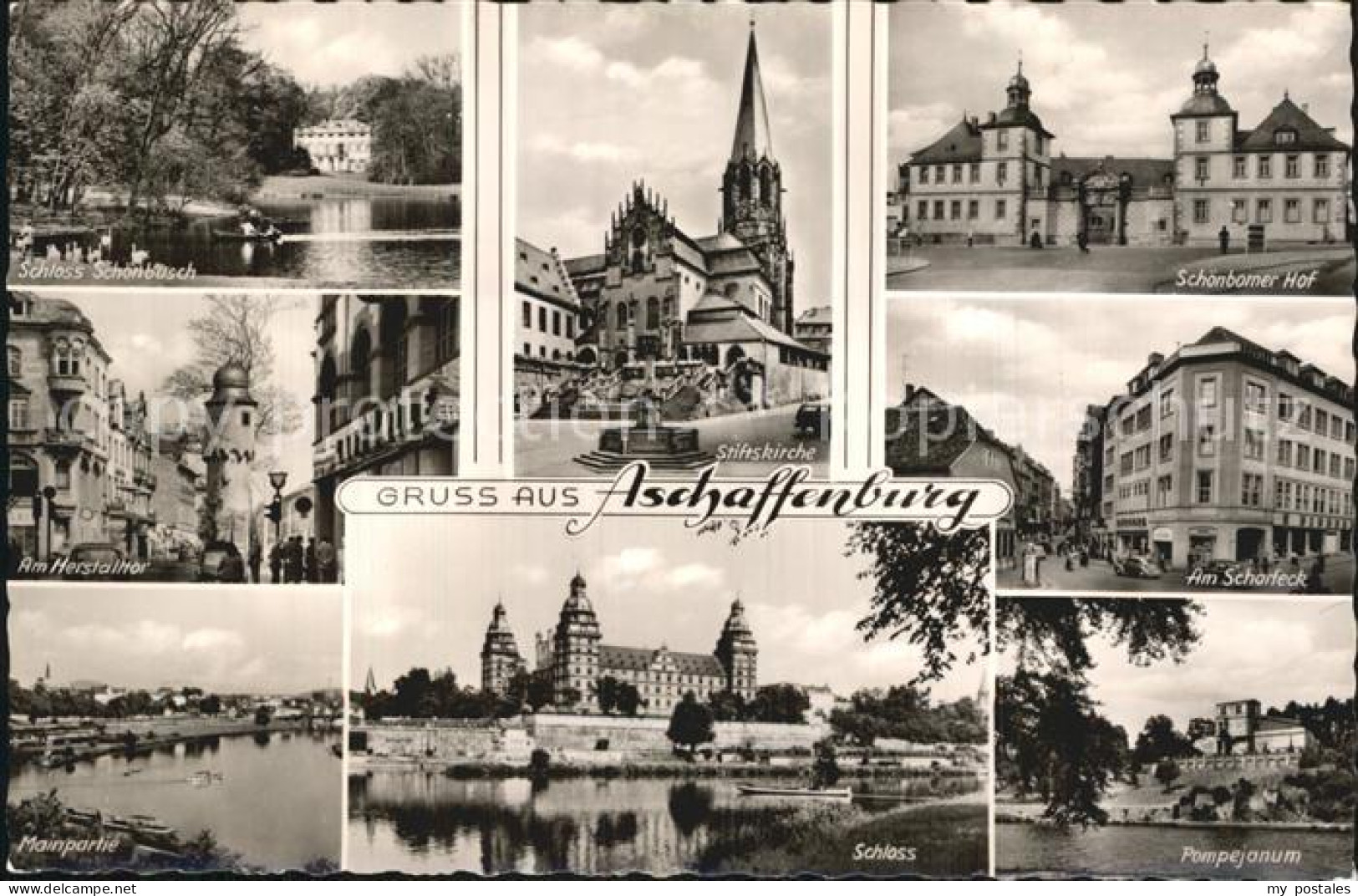 72565524 Aschaffenburg Main Schloss-Schoenbusch Schoenborner-Hof Stiftskirche Ma - Aschaffenburg