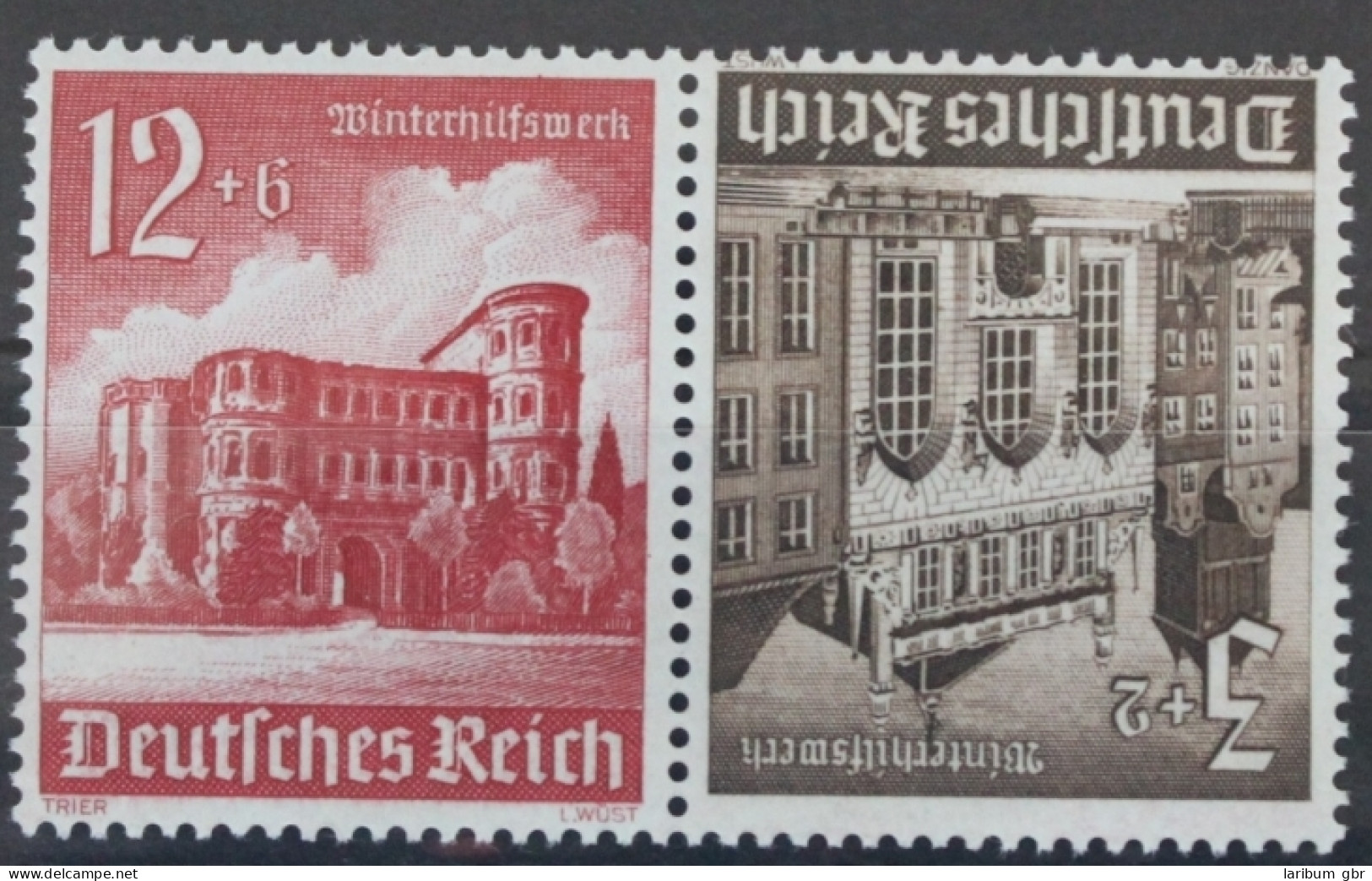 Deutsches Reich Zd K37 Postfrisch Zusammendruck Ungefaltet #VG482 - Se-Tenant