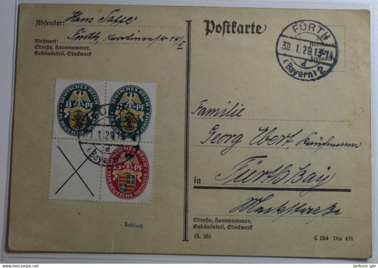 Deutsches Reich Zd W31 Und 2x 426 Auf Postkarte Schön Gestempelt #BB526 - Other & Unclassified