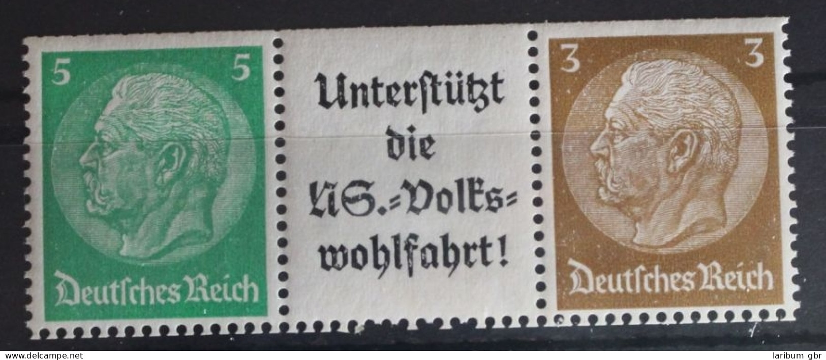 Deutsches Reich Zd W74 Postfrisch Zusamenndrucke #FG728 - Se-Tenant