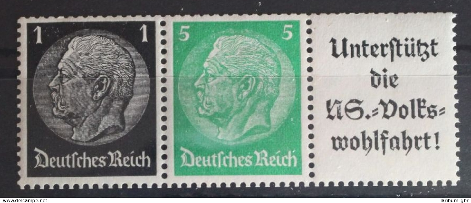 Deutsches Reich Zd W72 Postfrisch Zusamenndrucke #FG726 - Se-Tenant