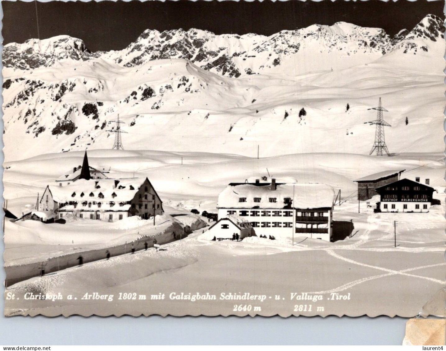 1895-2024 (5 Z 33)  B/W - Austria - St Christoph A/Arlberg (in Winter) - St. Anton Am Arlberg