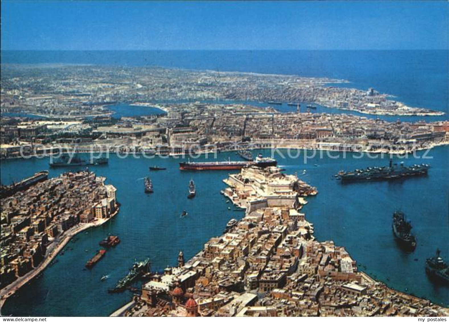 72564723 Grand Harbour Fliegeraufnahme Malta - Malta