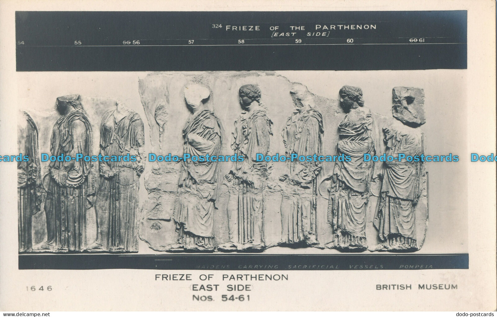 R006487 Frieze Of Parthenon. East Side. Maidens Carrying Sacrificial Vessels. Po - Monde