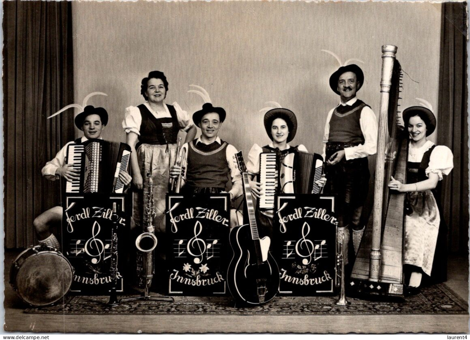 1895-2024 (5 Z 33) B/W - Austria - Music Band In Innsbruk - Música