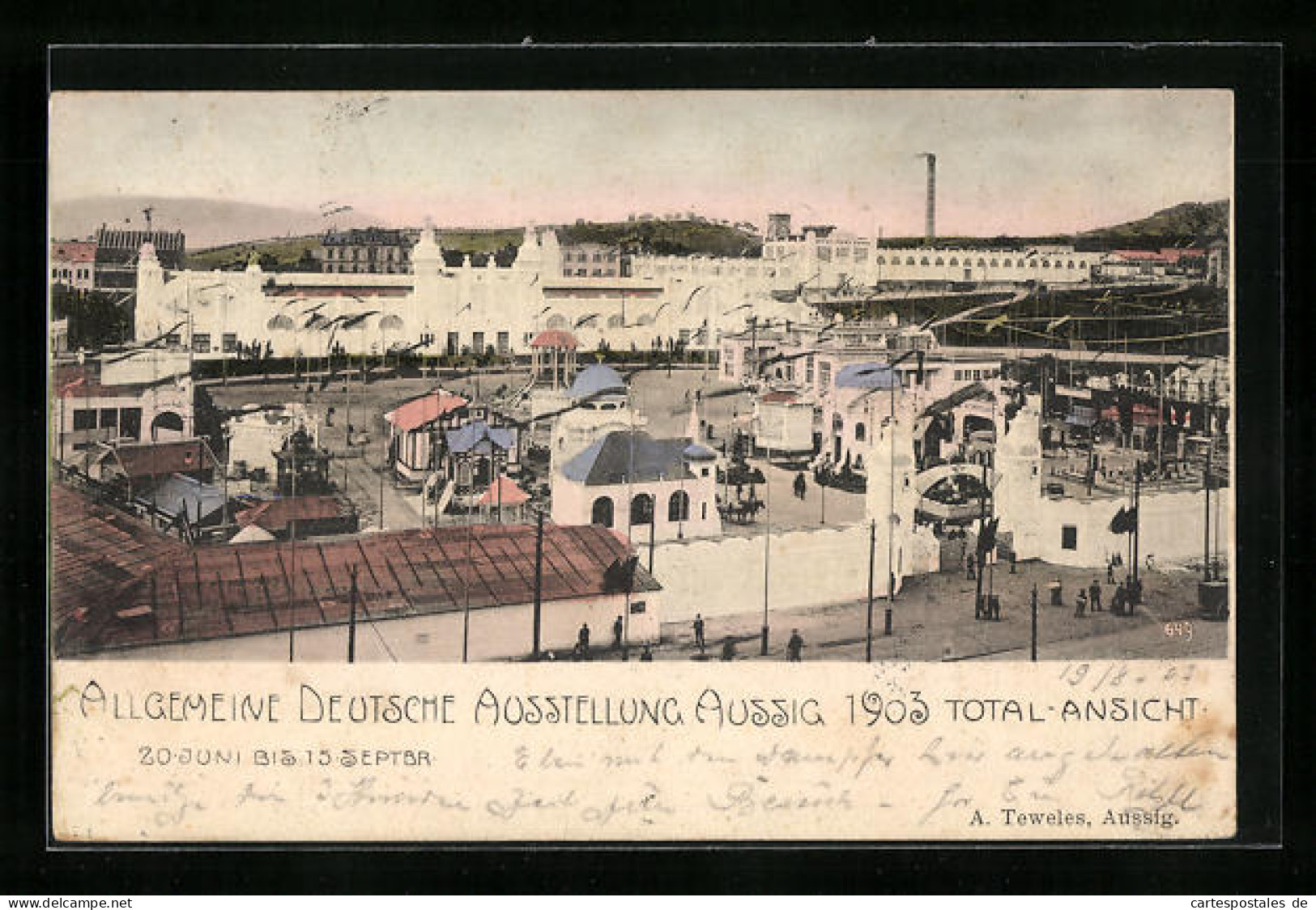 AK Aussig, Allgemeine Deutsche Ausstellung 1903, Blick über Das Messegelände  - Exhibitions