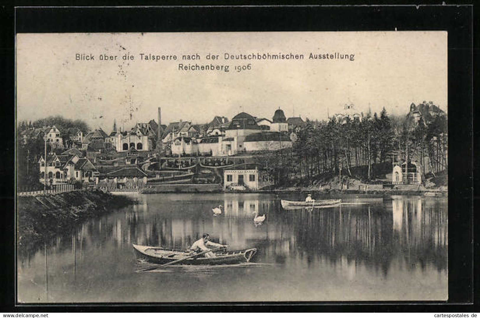 AK Reichenberg, Deutsch-Böhmische-Ausstellung 1906, Messegelände & Talsperre  - Exhibitions