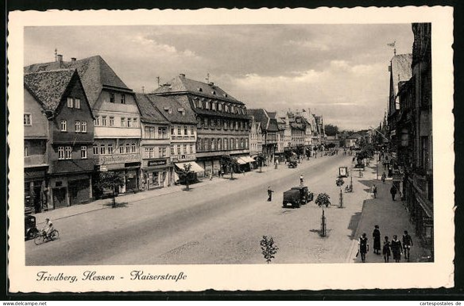 AK Friedberg /Hessen, Die Kaiserstrasse  - Friedberg