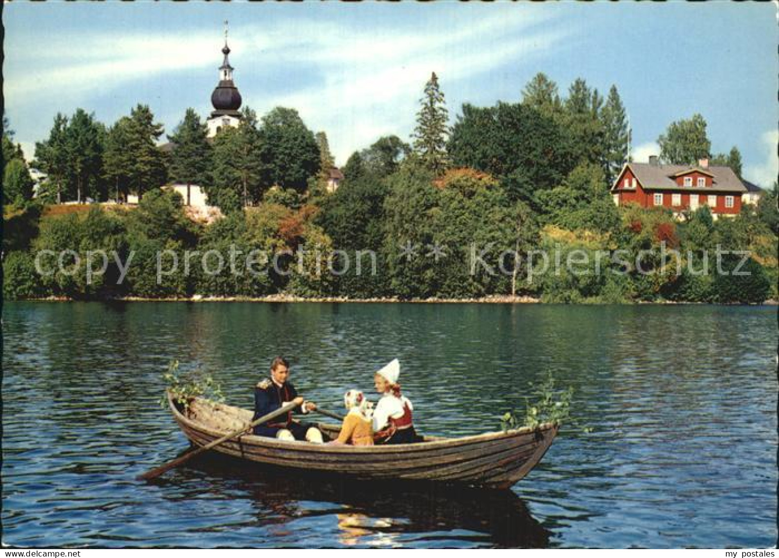 72564255 Dalarna Lake Siljan By Leksands Church Bootspartie Dalarna - Sweden