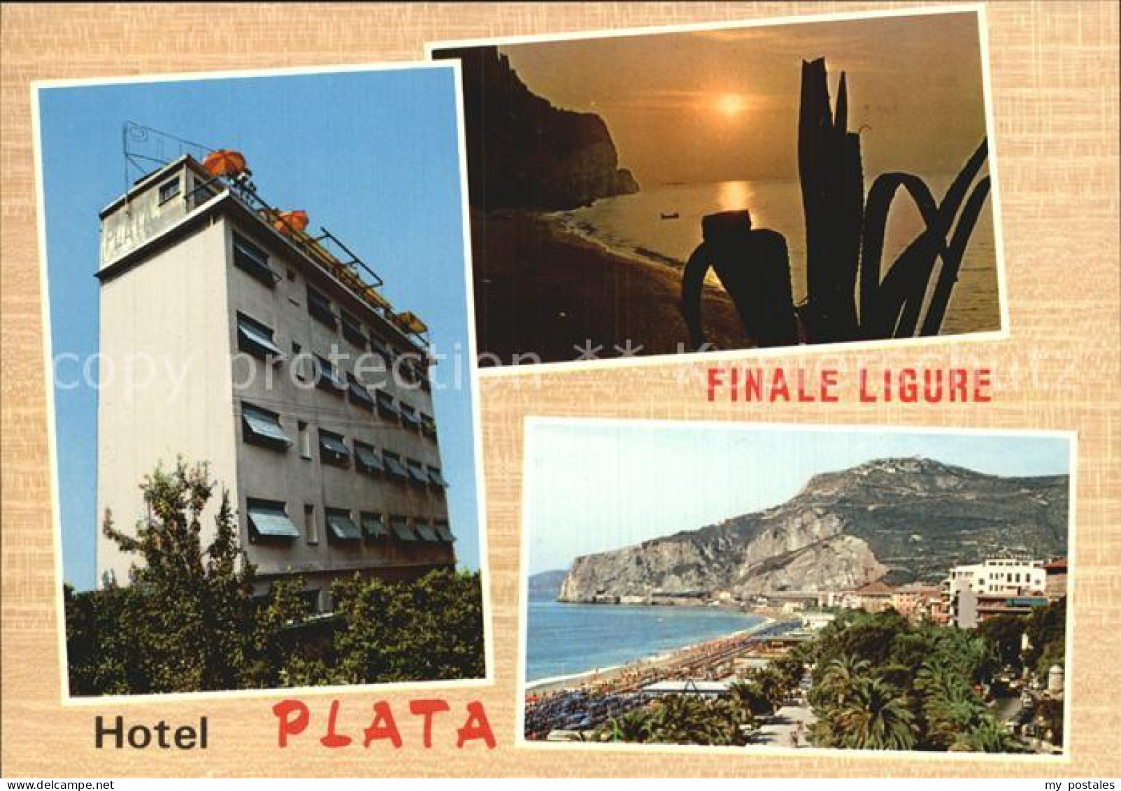 72564201 Finale Ligure Hotel Plata Sonnenuntergang Strandpartie Firenze - Other & Unclassified
