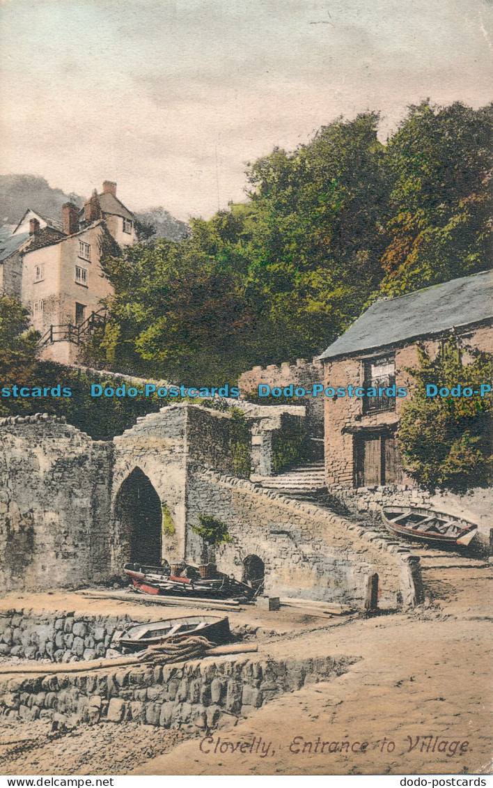 R007424 Clovelly. Entrance To Village. Frith. 1906 - Monde