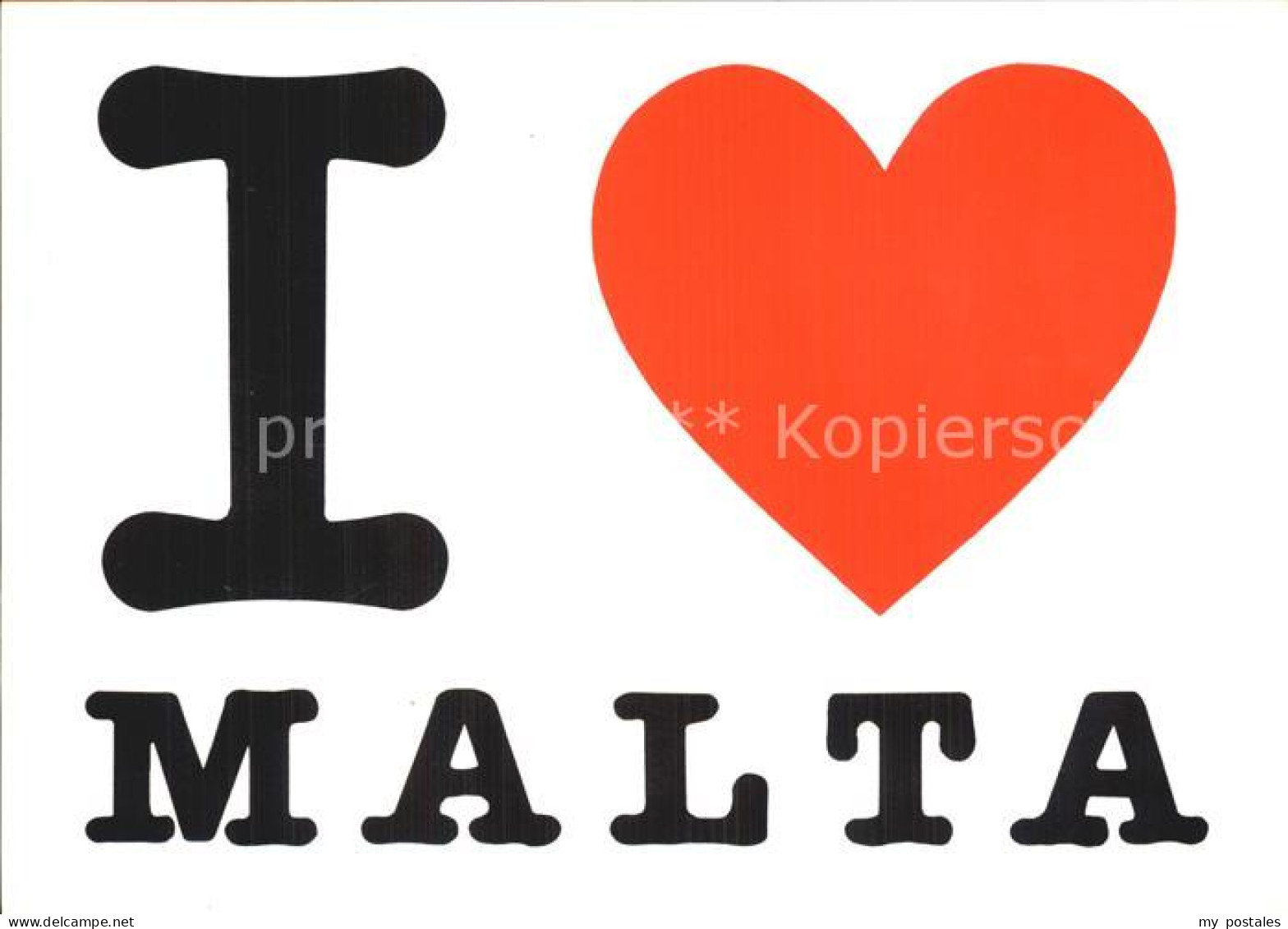 72563762 Malta I Love Malta Malta - Malte