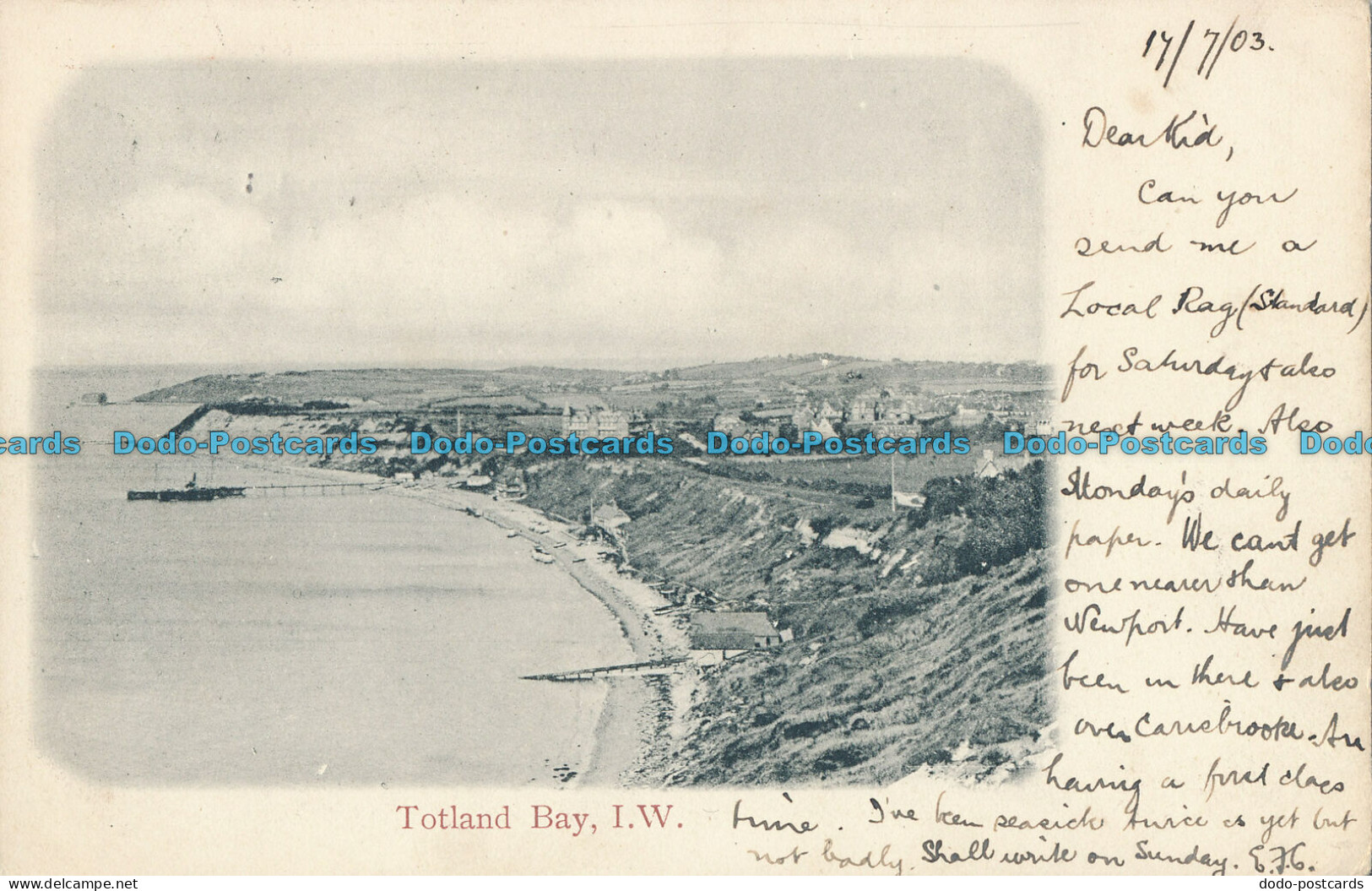 R007431 Totland Bay. I. W. 1903 - Monde