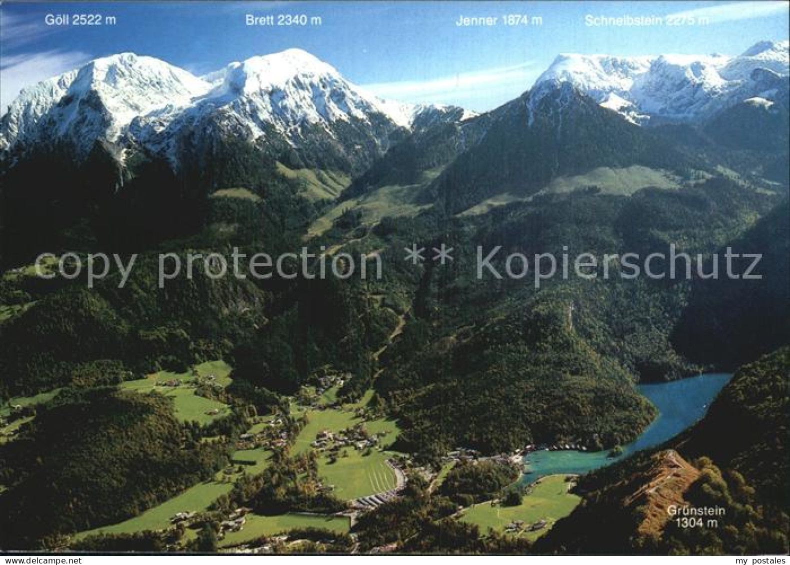 72563714 Koenigsee Berchtesgaden Fliegeraufnahme Mit Gruenstein Anzenbach - Berchtesgaden