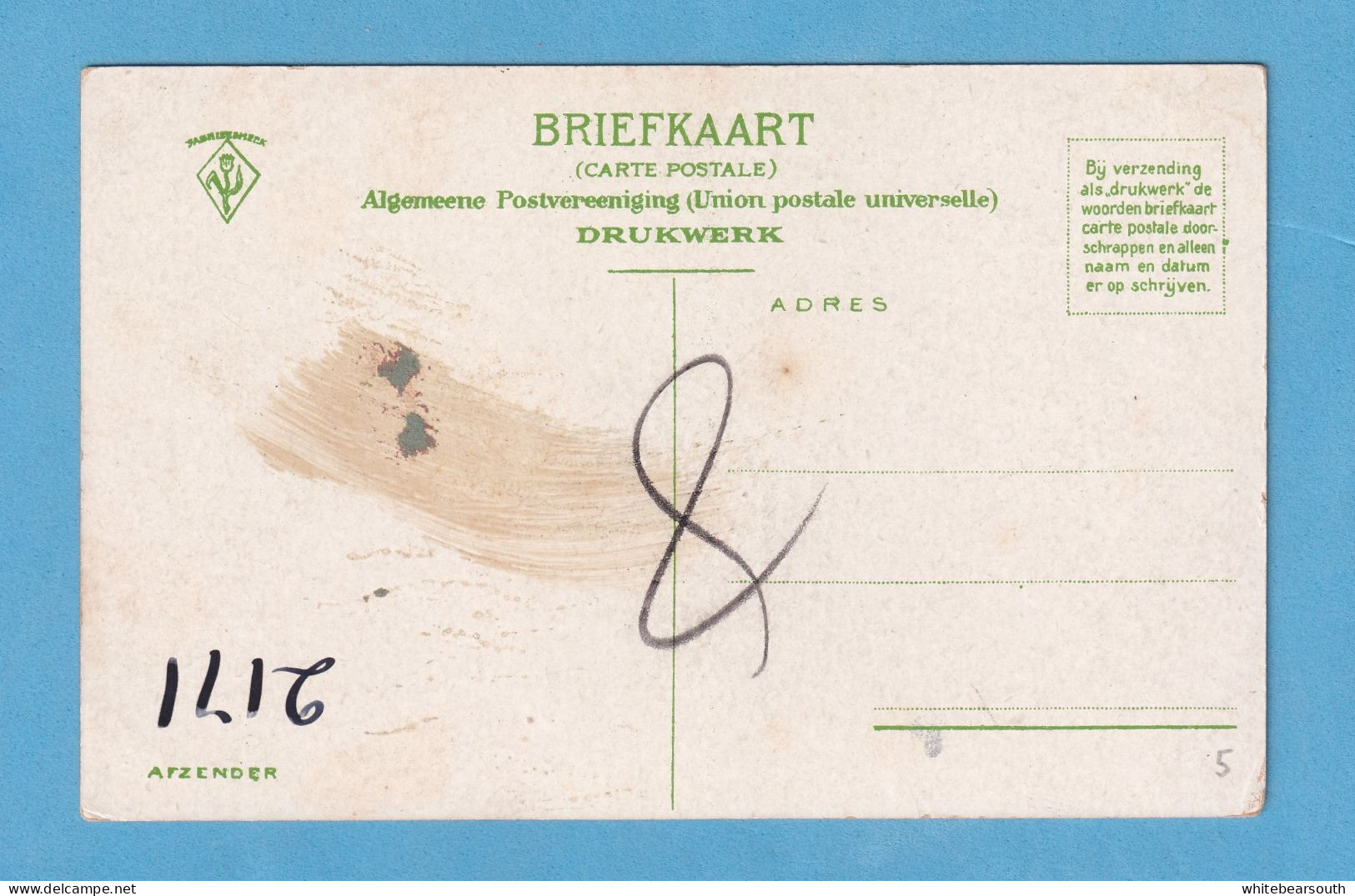 653 GERMANY ALEMANIA DUTCH GROETEA WIT ZEELANDM COLORIZED RARE POSTCARD - A Identifier
