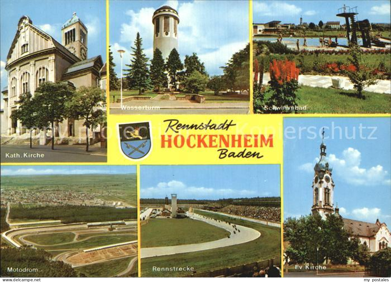 72563436 Hockenheim Wasserturm Rennstrecke Motodrom Schwimmbad Hockenheim - Hockenheim