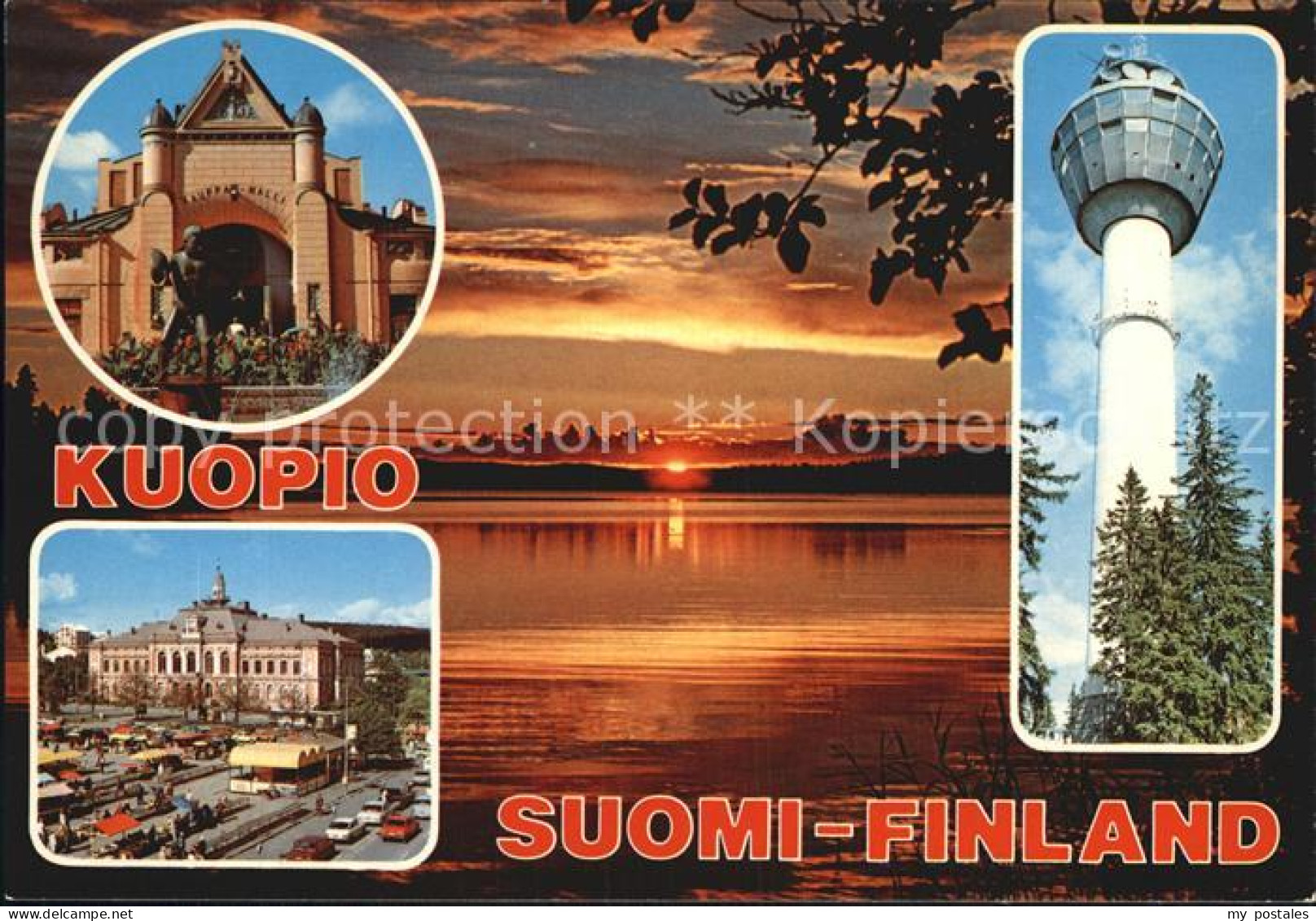 72563098 Kuopio Fernsehturm Kirche Stadtansicht Kuopio - Finlande