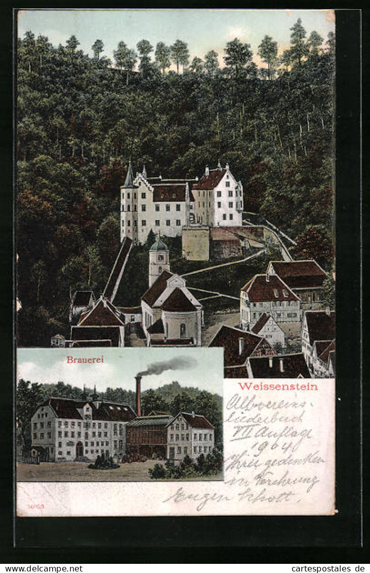 AK Weissenstein, Ansicht Der Brauerei, Schloss  - Autres & Non Classés