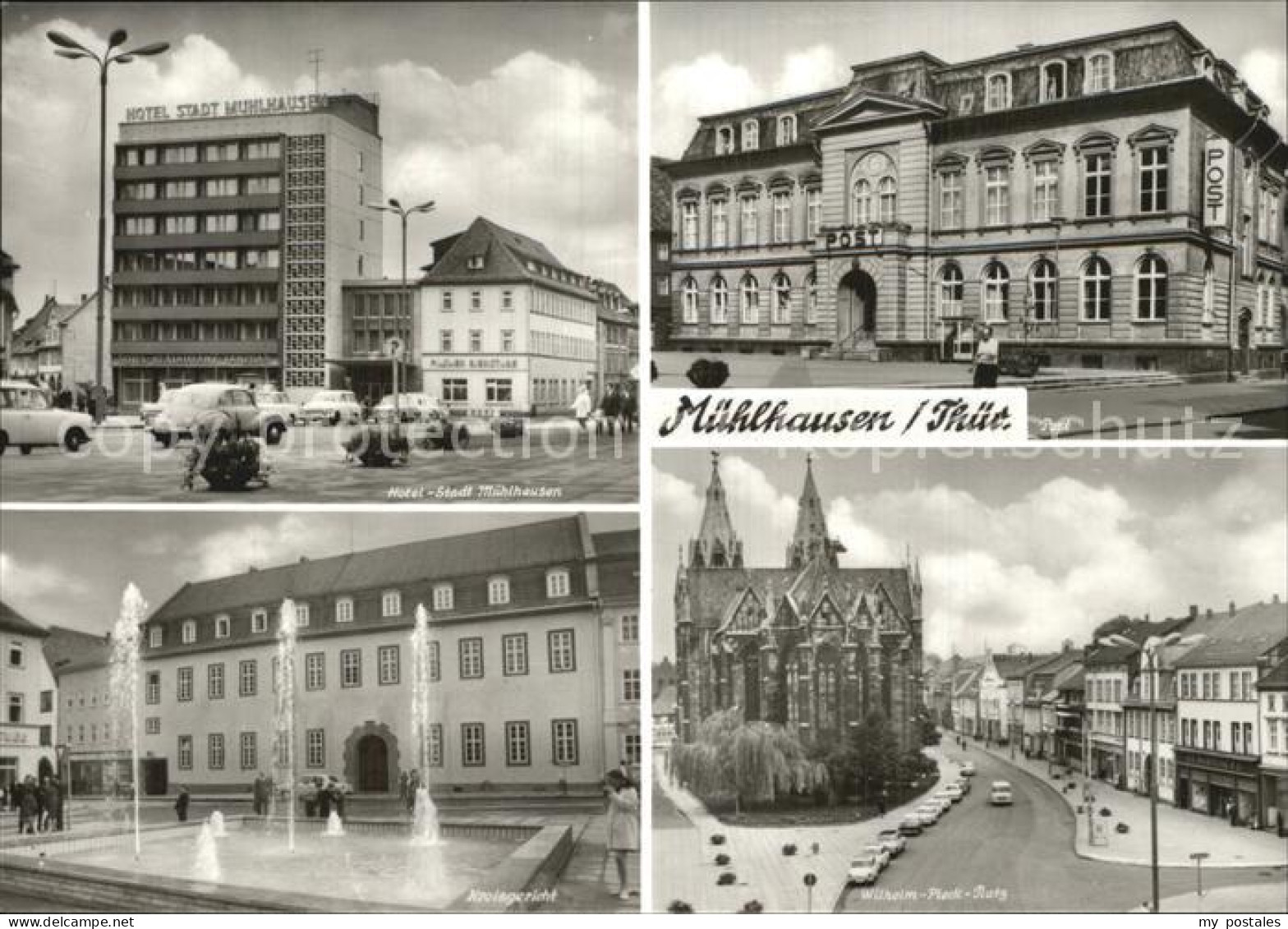 72562971 Muehlhausen Thueringen Hotel Post Wilhelm Pieck Platz Kreisgericht Mueh - Muehlhausen