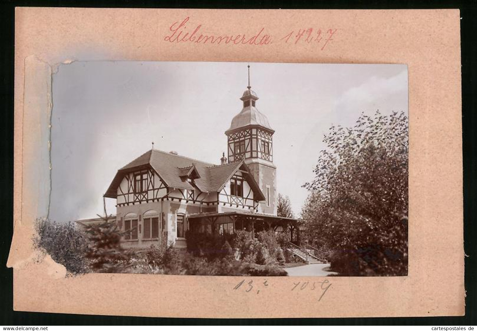 Fotografie Brück & Sohn Meissen, Ansicht Liebenwerda, Blick Auf Das Haus Des Eisenmoorbad  - Orte