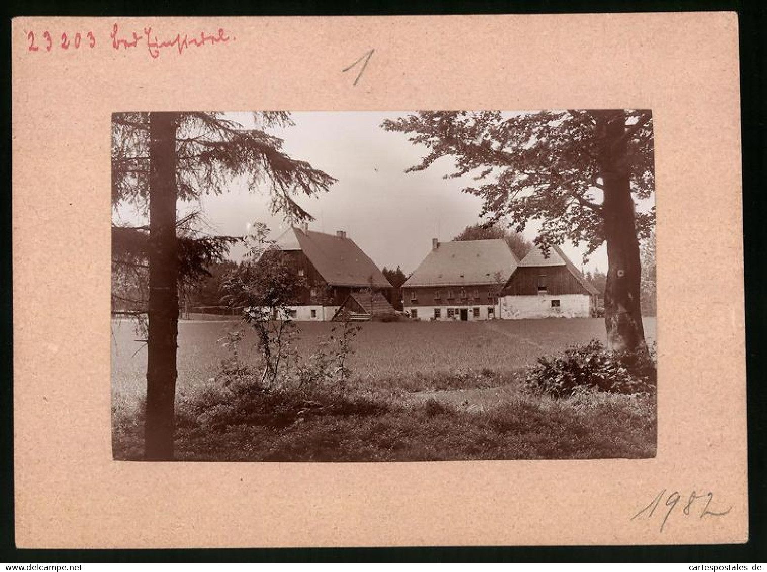 Fotografie Brück & Sohn Meissen, Ansicht Bad Einsiedel, Häusergruppe Im Ort  - Lieux