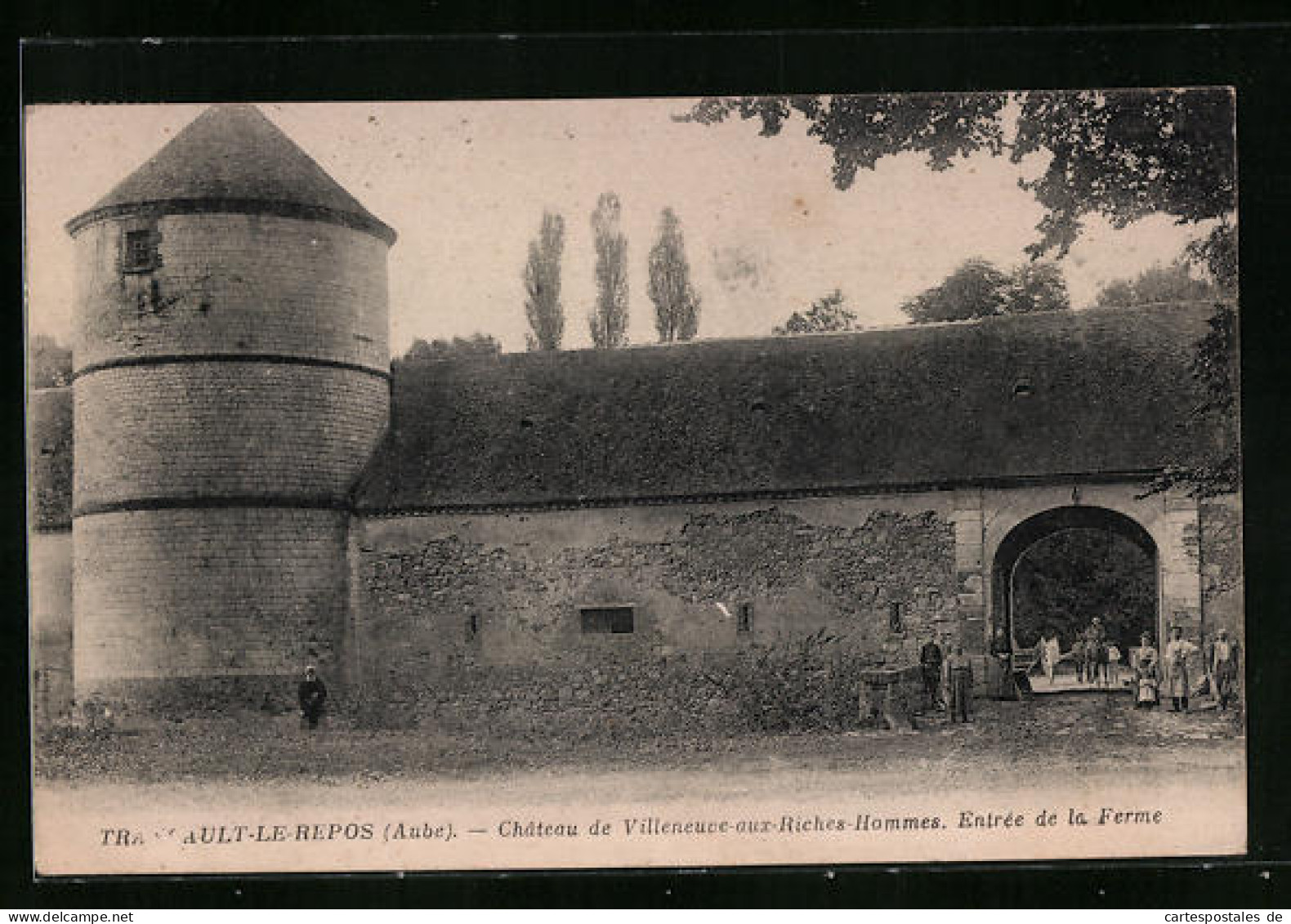 CPA Travault-le-Repos, Château De Villeneuve-aux-Riches-Hommes  - Autres & Non Classés