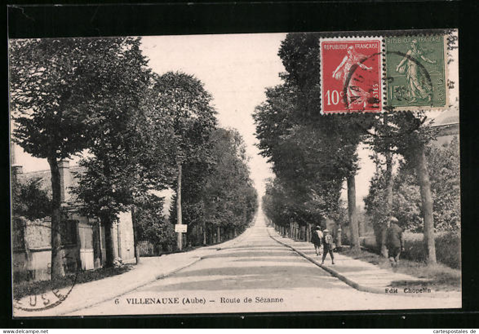 CPA Villenauxe, Route De Sézanne  - Autres & Non Classés