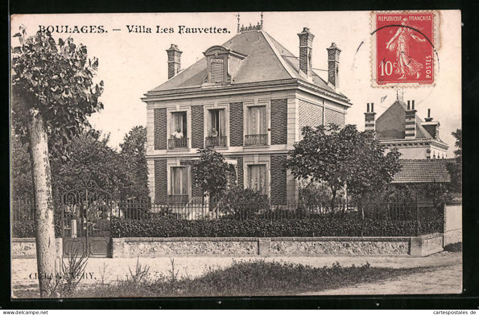 CPA Boulages, Villa Les Fauvettes  - Autres & Non Classés