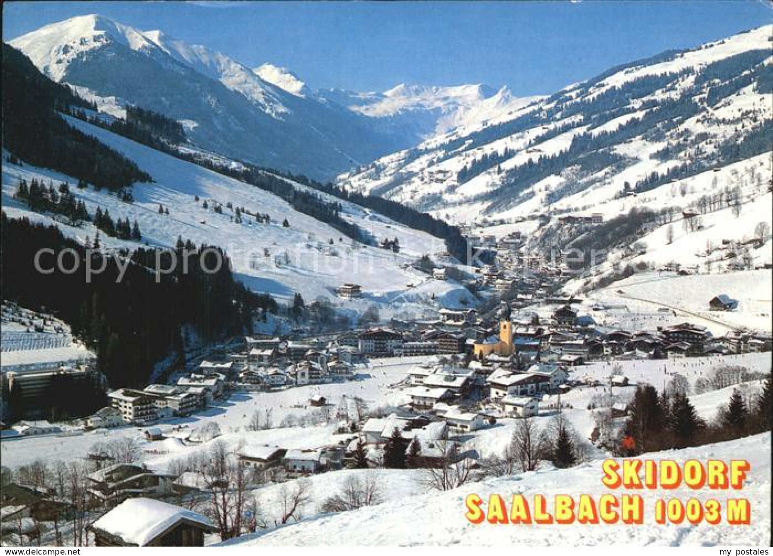 72562905 Saalbach-Hinterglemm Zwoelferkogel Winterlandschaft Saalbach-Hinterglem - Autres & Non Classés