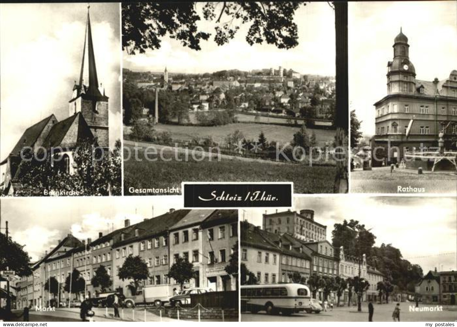 72562702 Schleiz Bergkirche Rathaus Markt  Schleiz - Schleiz