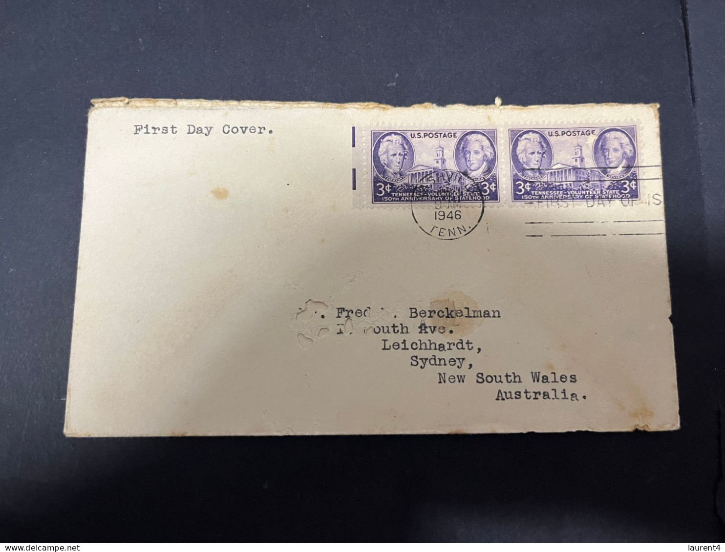 19-5-2024 (5 Z 34) USA Cover Posted To Australia - 1946 - Lettres & Documents